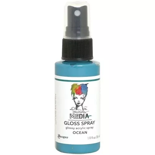 Dina Wakley Media Gloss Sprays 2oz Ocean