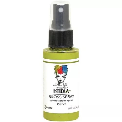 Dina Wakley Media Gloss Sprays 2oz Olive