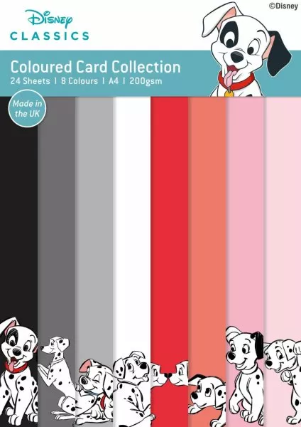 Disney 101 Dalmatians - Coloured Card Collection - A4 - Creative Expressions