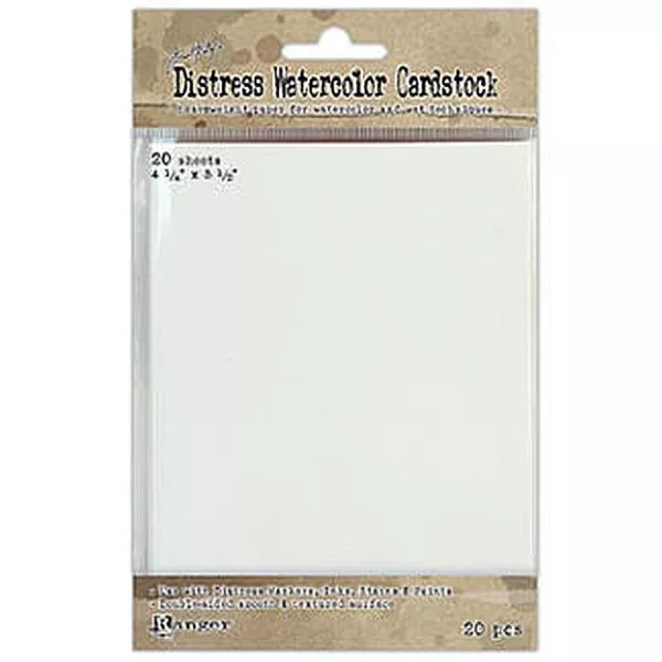 Distress Watercolor Cardstock - 4 1/4" x 5 1/2" - Tim Holtz