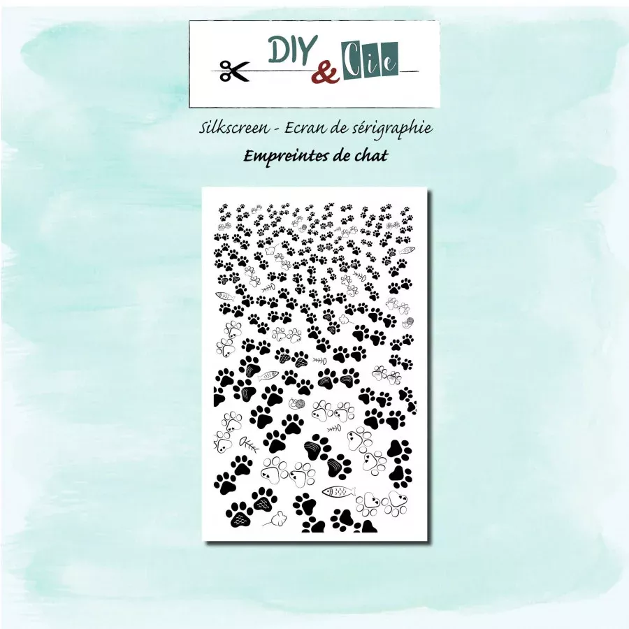DIY and Cie - Silkscreen : Empreintes de chat