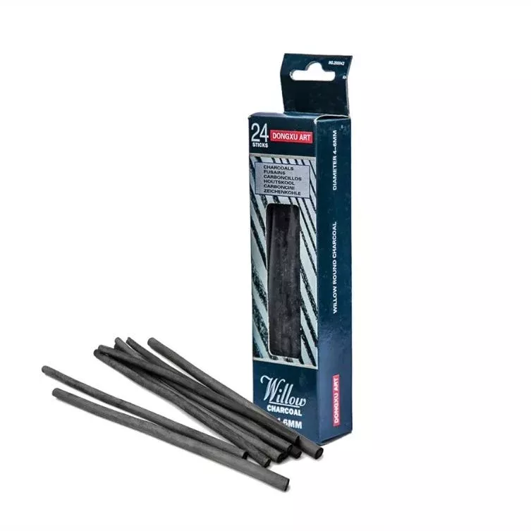 dong xu willow charcoal 13cm packet 24