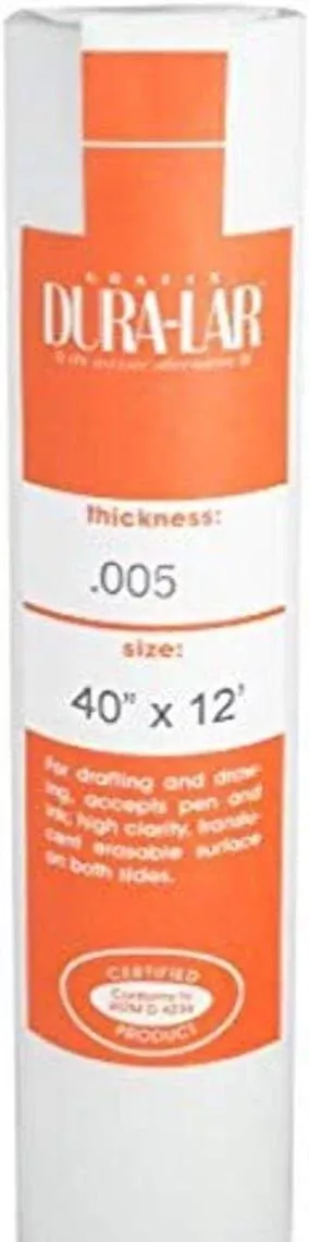 Dura-Lar Matte - Roll (.005) 40"x 12' Roll