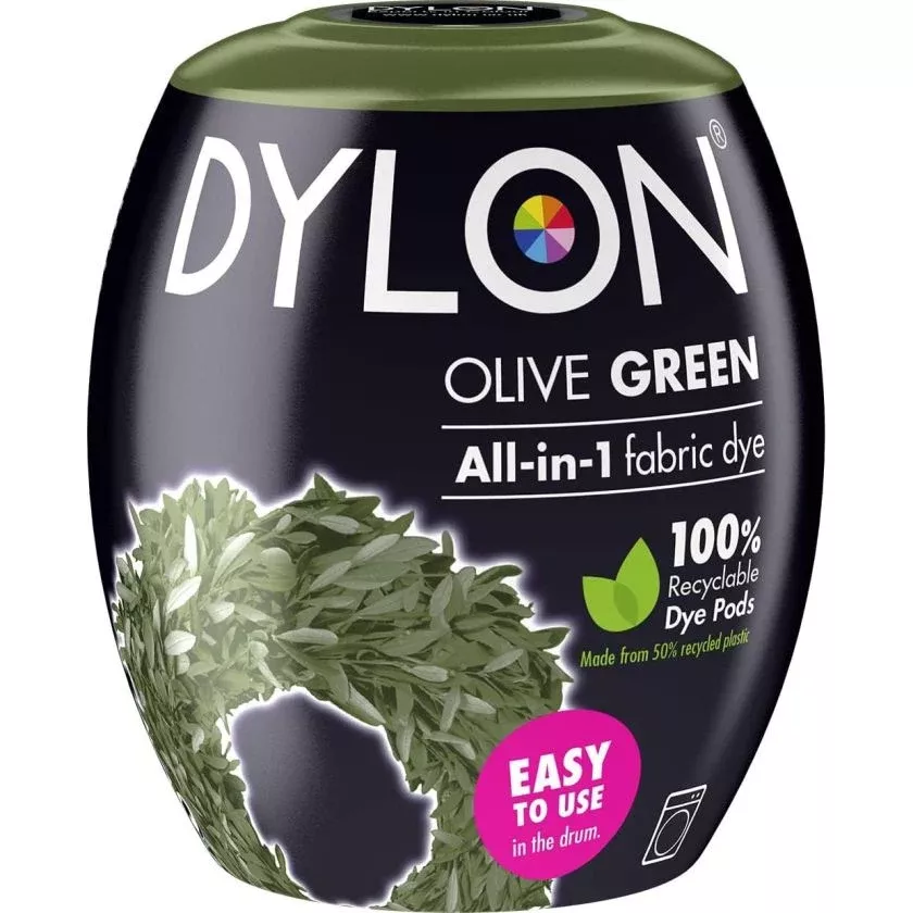 dylon fabric machine dye pods olive green
