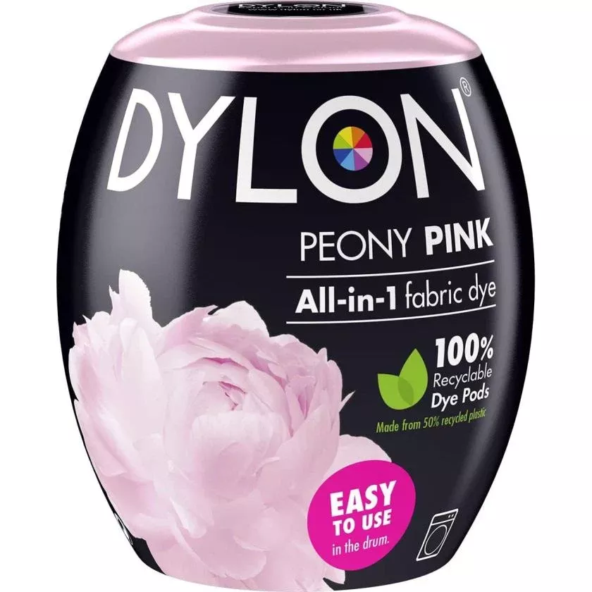 dylon fabric machine dye pods peony pink