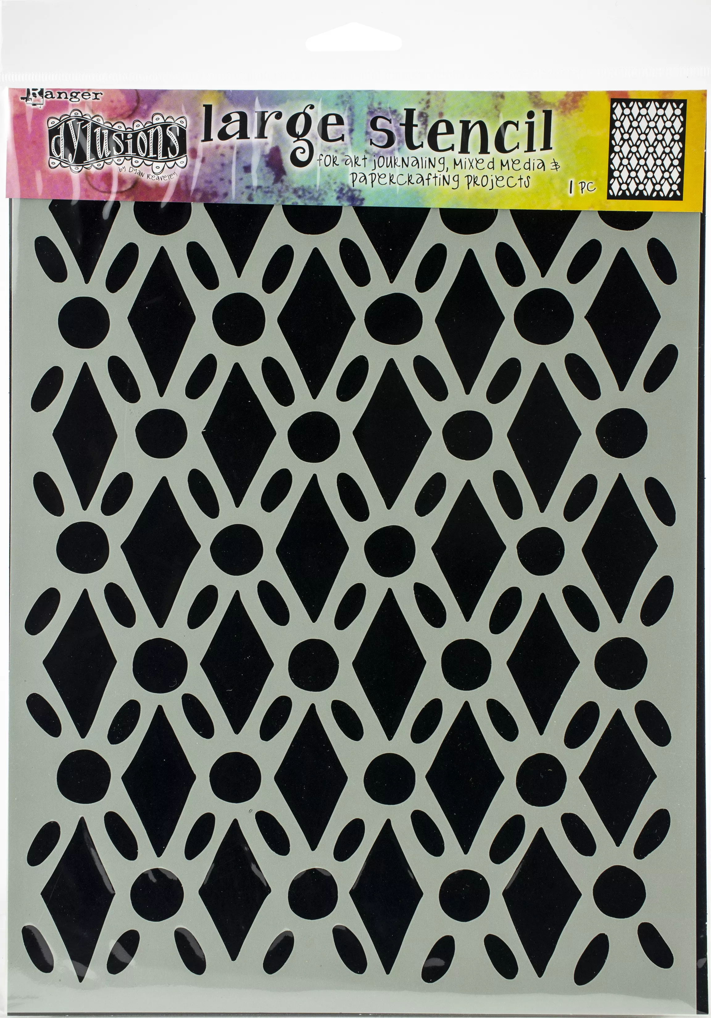 Dylusions Stencils 9"X12" Fancy Floor