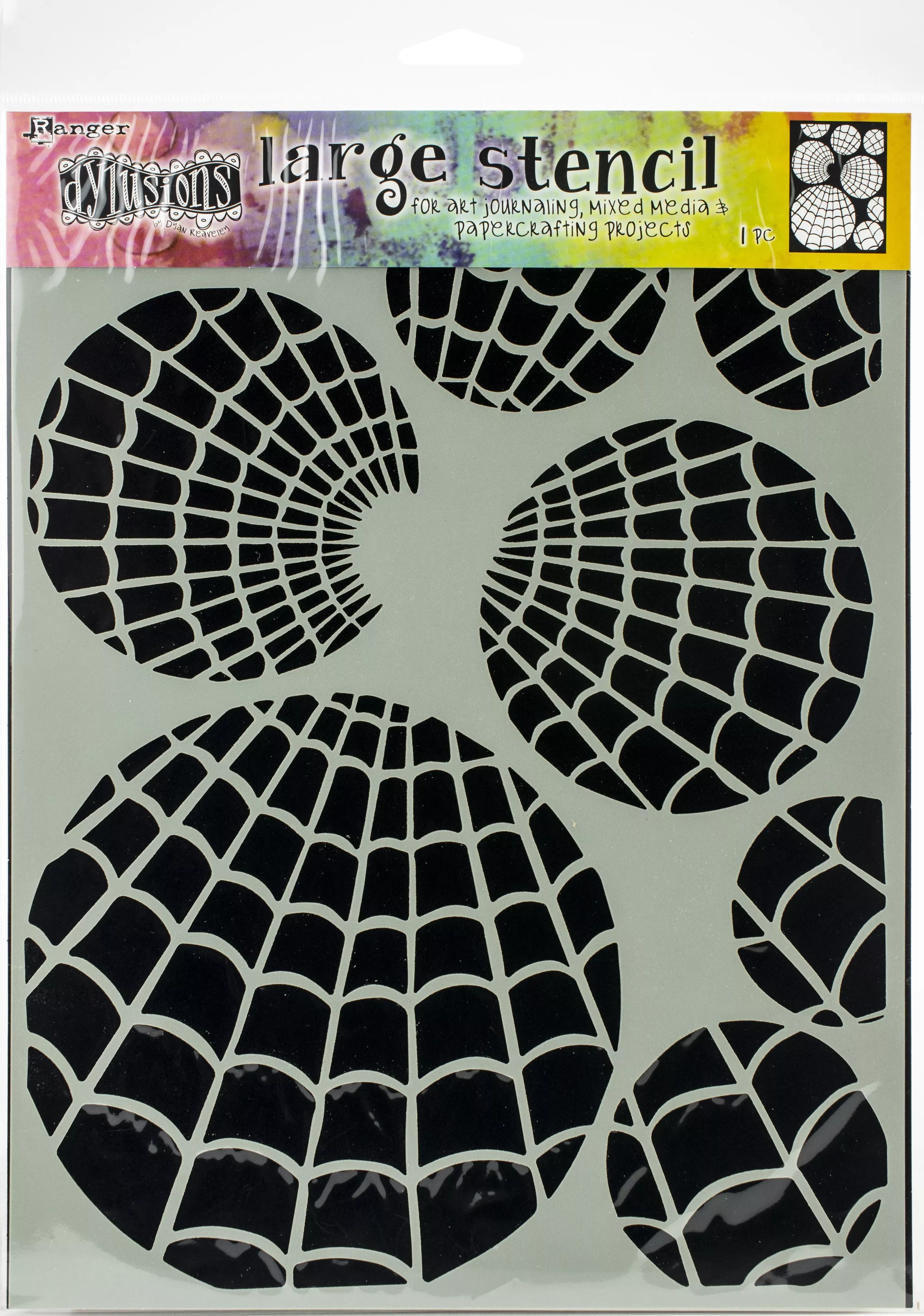 Dylusions Stencils 9"X12" Oti's Orbs