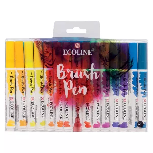 Ecoline Brush Pen, Set of 30