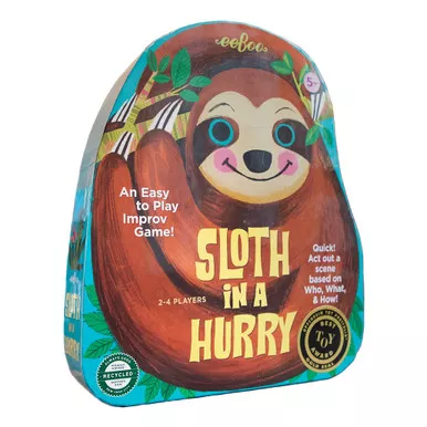EeBoo Sloth In A Hurry Improv Game
