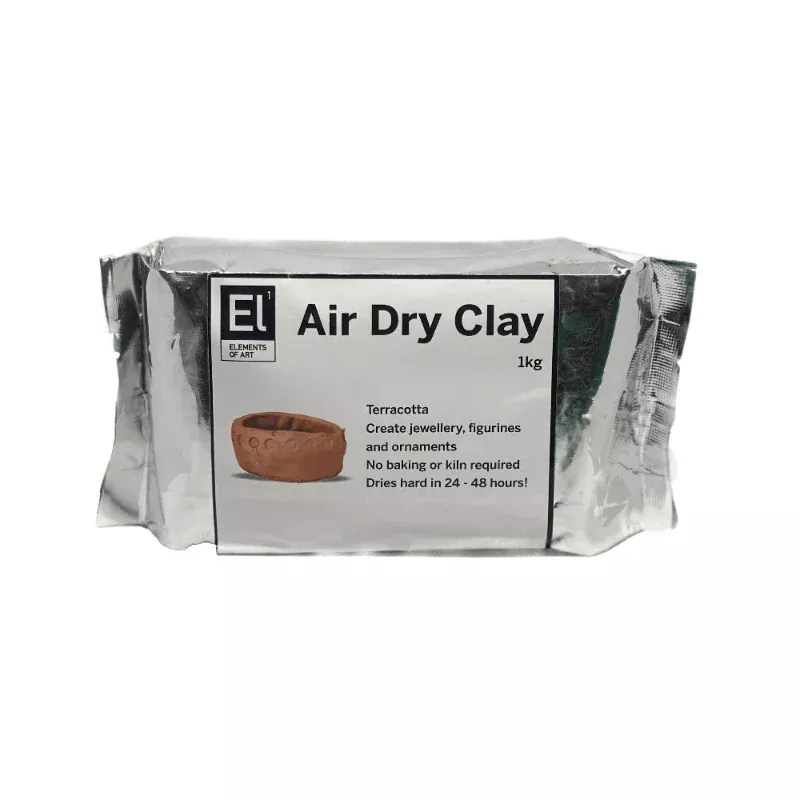 Elements of Art Air Dry Clay, Terracotta, 1kg