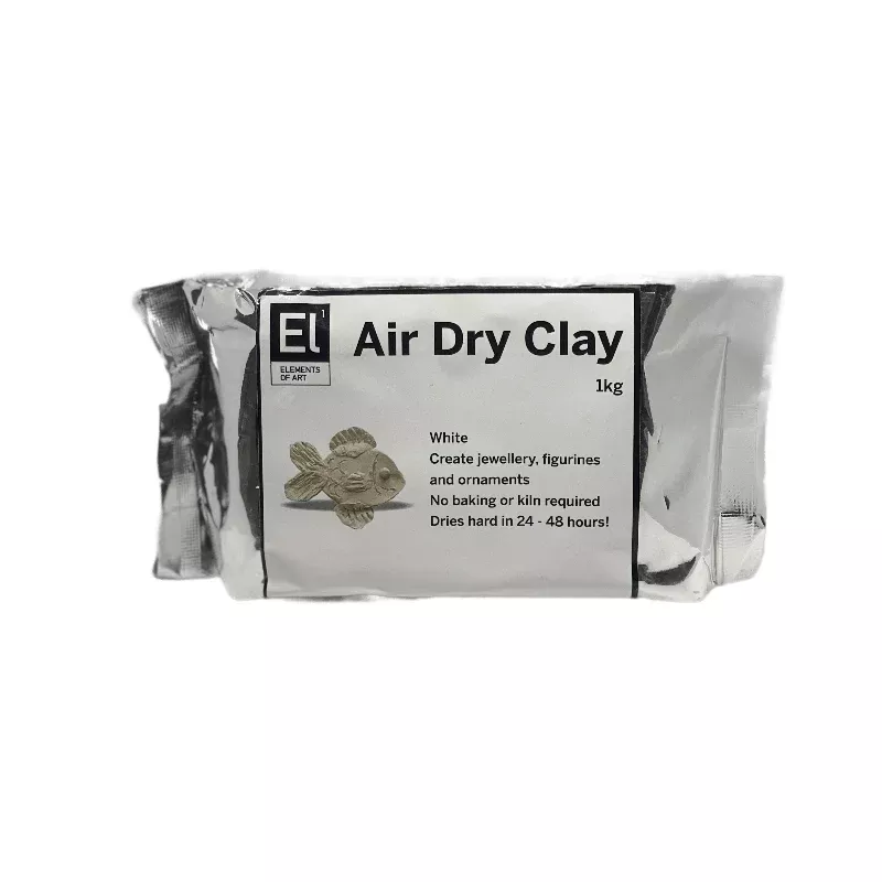 Elements of Art Air Dry Clay, White, 1kg