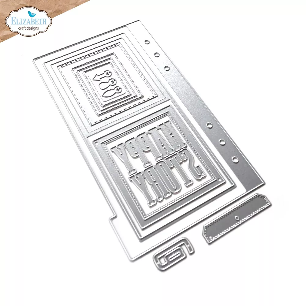 Elizabeth Craft Designs Die Set- Tab 6 with Turnbutton Frame, ECD2057