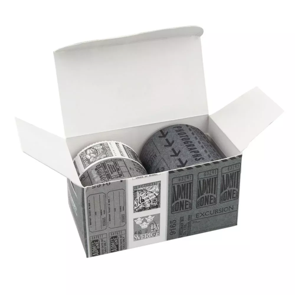Embellishments: 49 and Market-Vintage Bits Ticket Essentials-Pewter