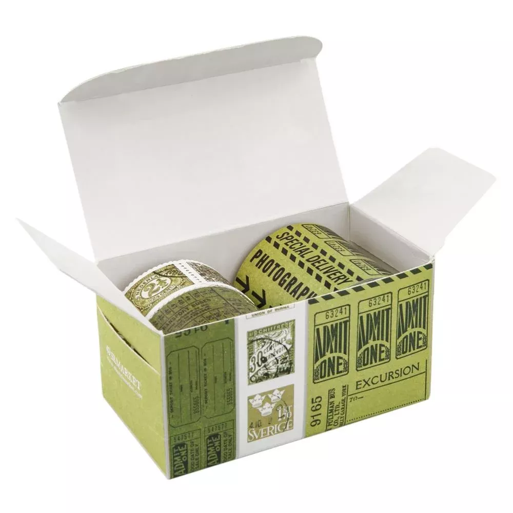 Embellishments: 49 and Market-Vintage Bits Ticket Essentials-Sage