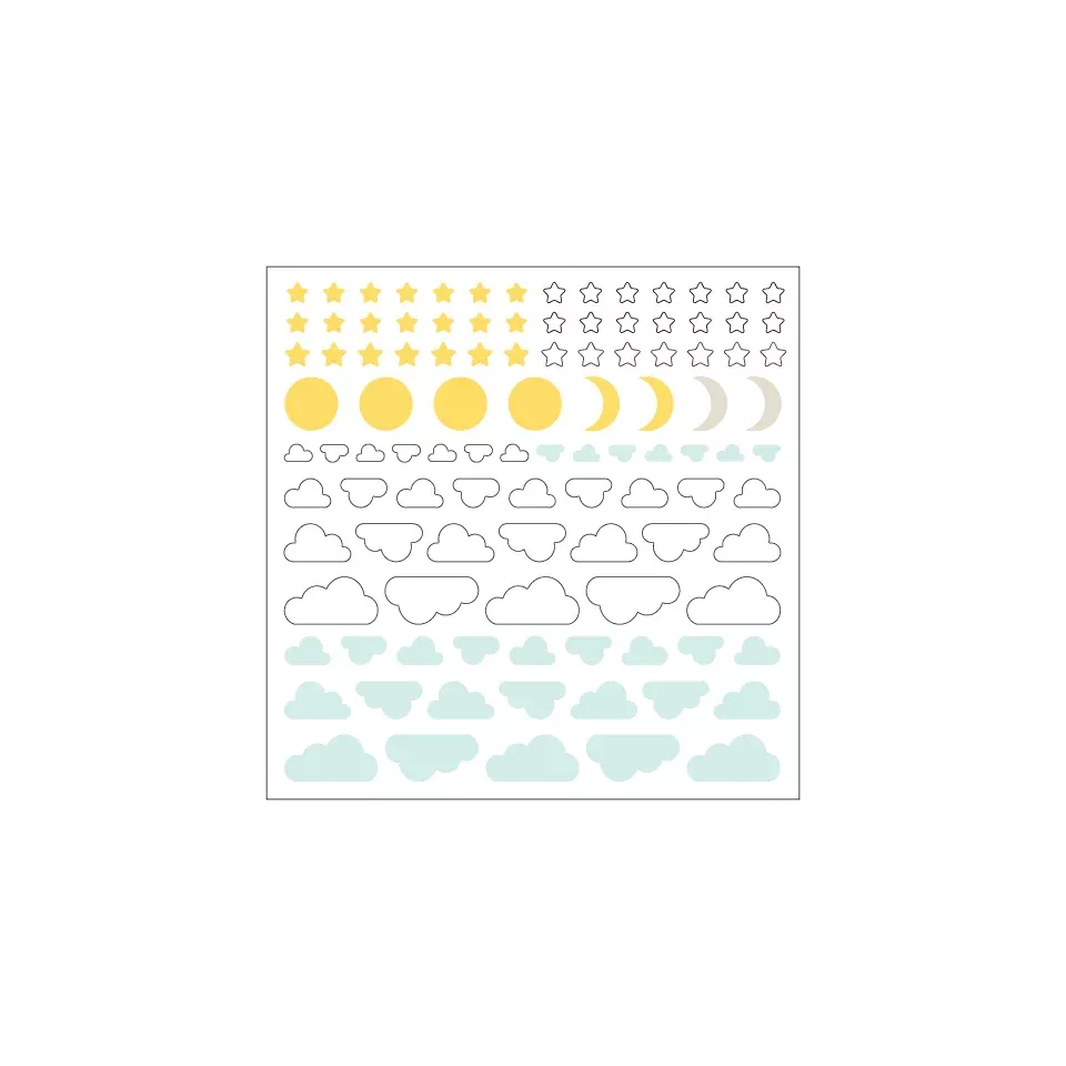 Embellishments: Concord & 9th-Enamel Skies
