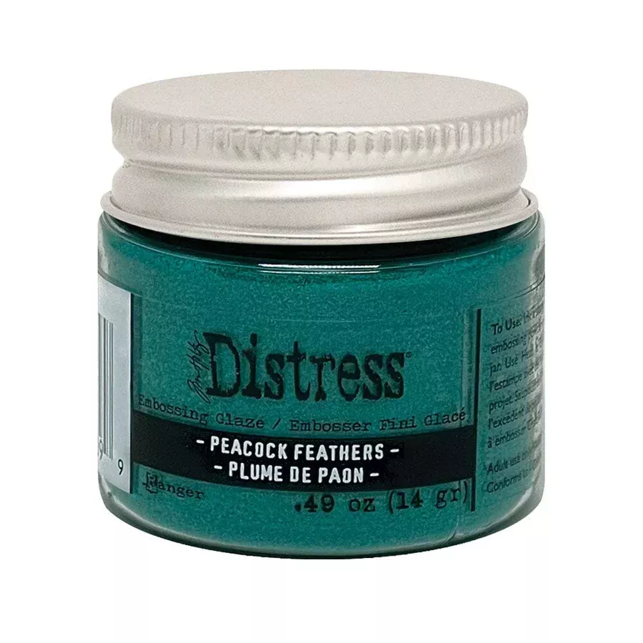 Embossing Powder: Tim Holtz Distress Embossing Glaze-Peacock Feathers