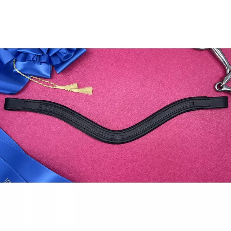 Empty Channel Dutch Drop Browbands Black
