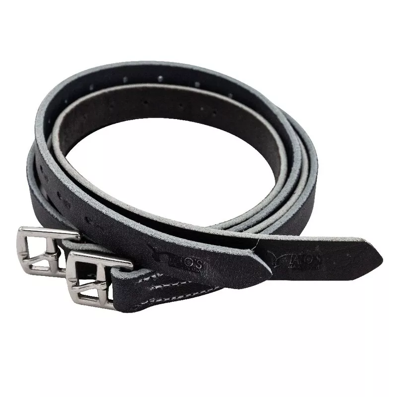 English Black Buffalo Stirrup Leathers