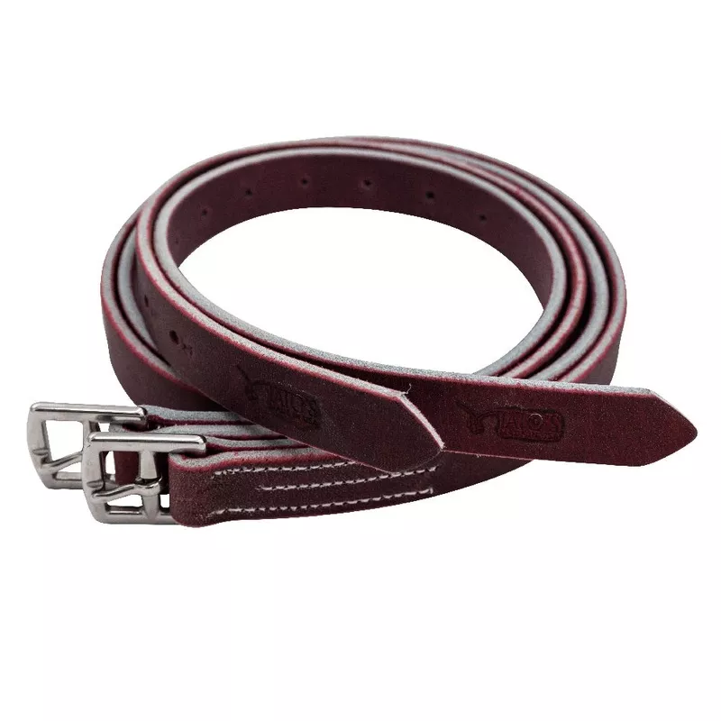 English Red Buffalo Stirrup Leathers