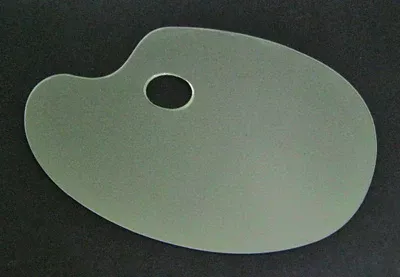 expression plastic oval palette clear