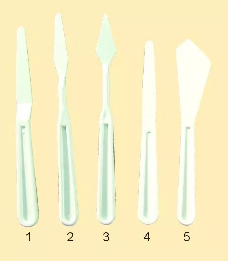 expression plastic painting palette knife set 5