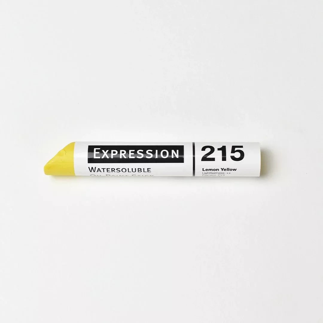 expression water soluble oil paint stick lemon yellow