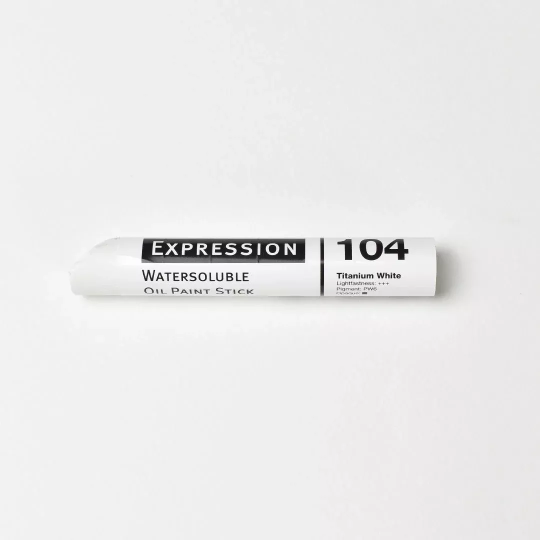 expression water soluble oil paint stick titanium white