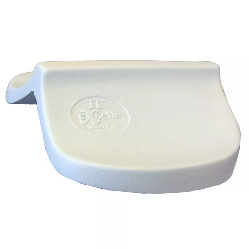 Exselle Round Cantle Riser Pad White