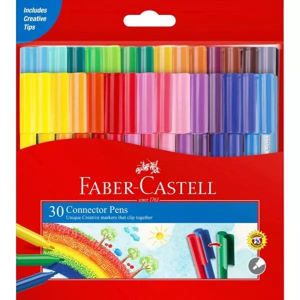 faber castell connector pen set set 30