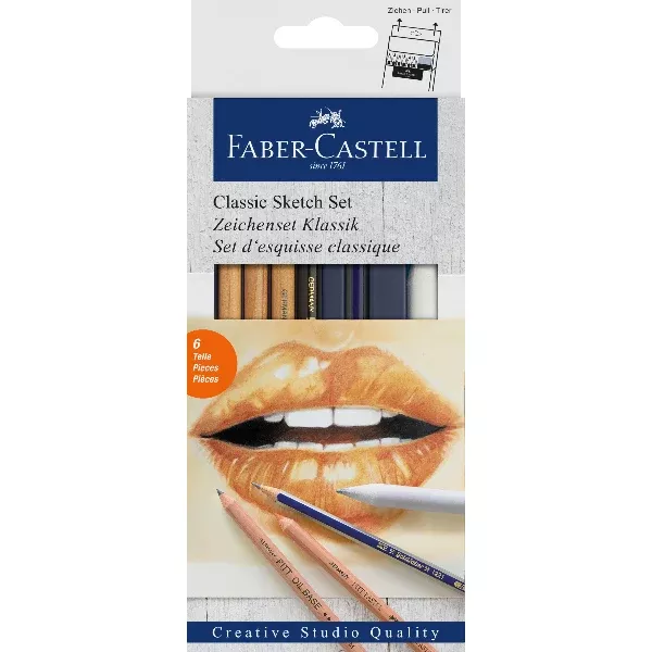Faber-Castell Mixed Media Classic Sketch Set, 6Pcs