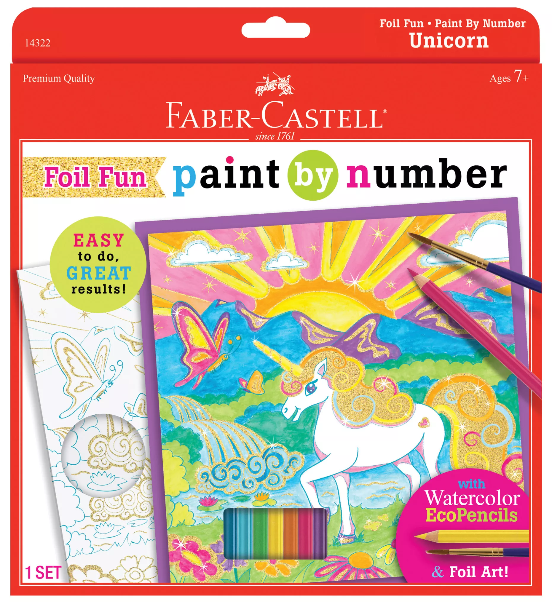 Faber-Castell Paint by Number, Unicorn Foil Fun