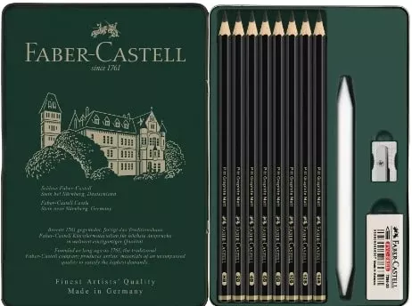faber castell pitt matt graphite pencil set 11