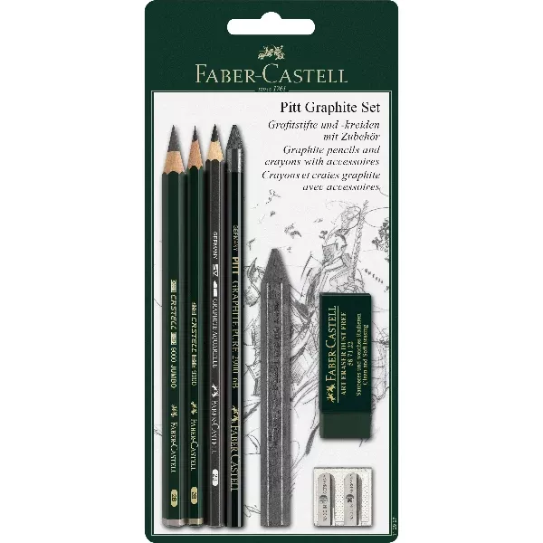 Faber-Castell Pitt Mixed Media Set, Assorted, 7Pcs
