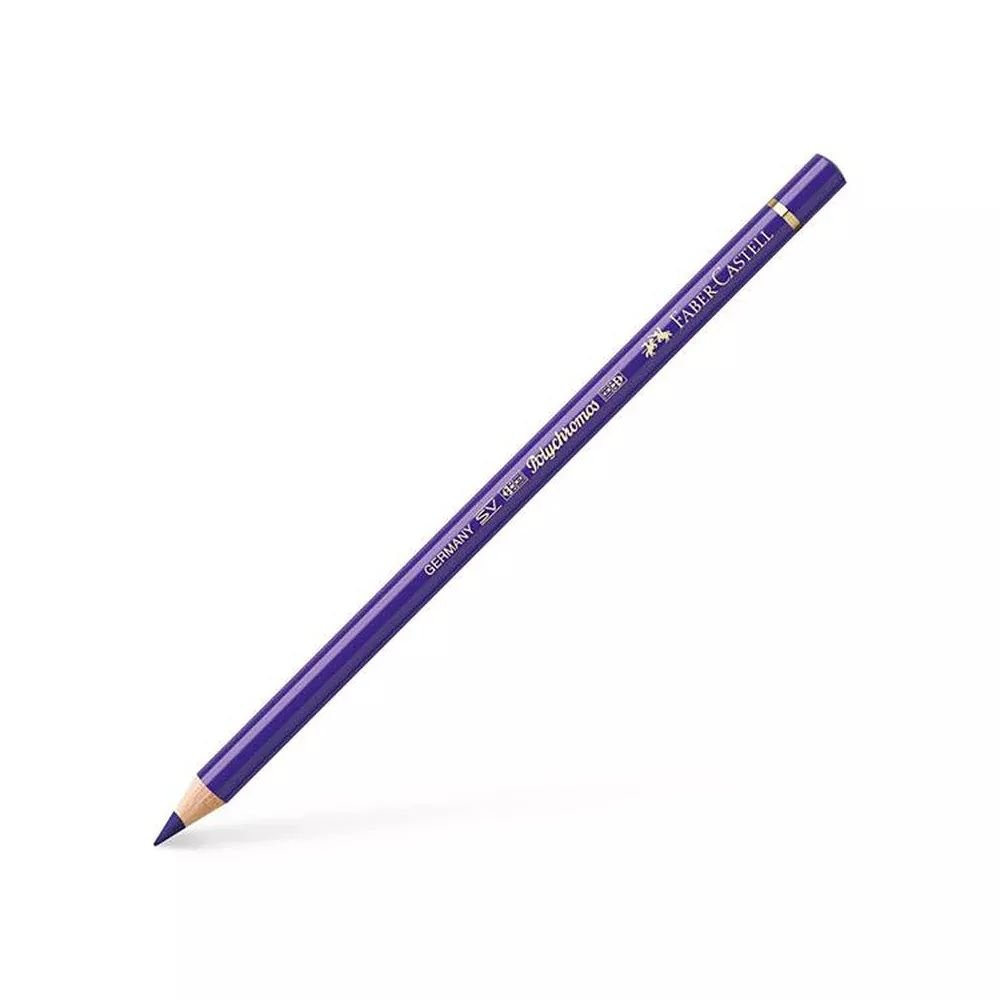 faber castell polychromos coloured pencil blue violet 137
