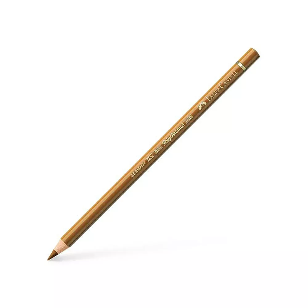 faber castell polychromos coloured pencil brown ochre 182