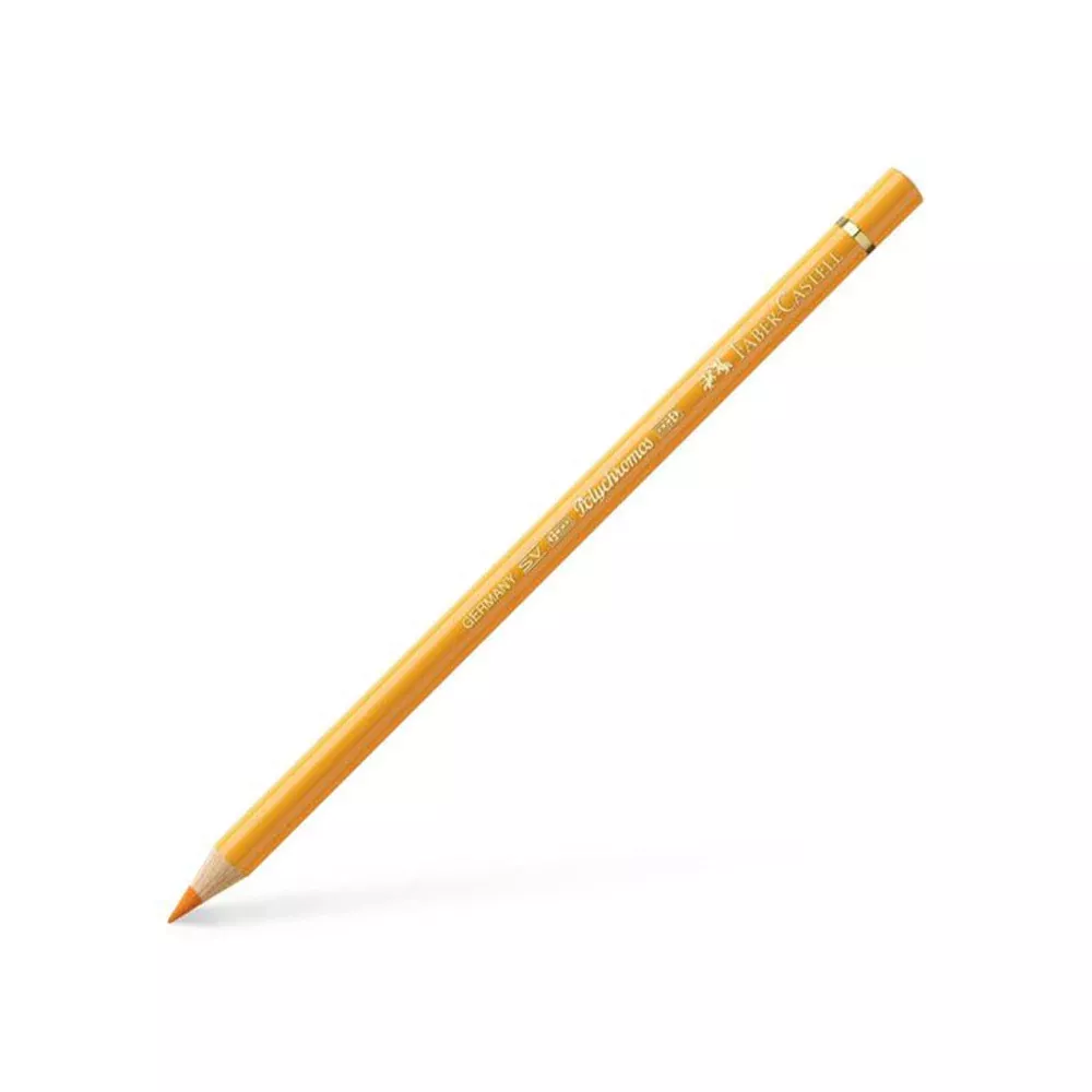 faber castell polychromos coloured pencil dark chrome yellow 109