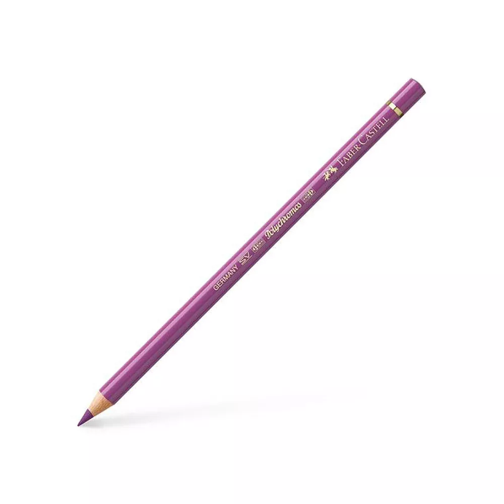 faber castell polychromos coloured pencil light red violet 135