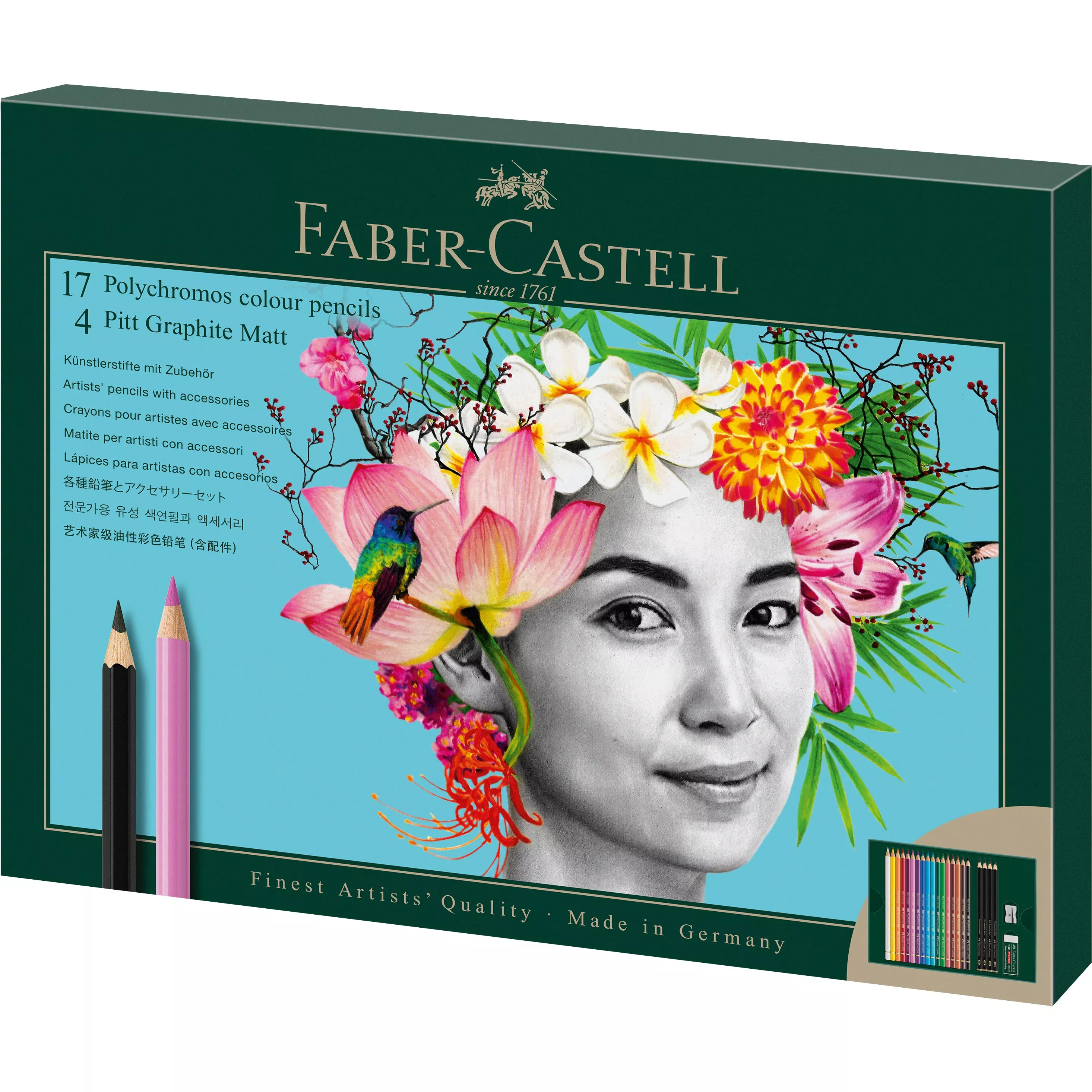 Faber-Castell Polychromos & Pitt Graphite Matt Set, 23pcs