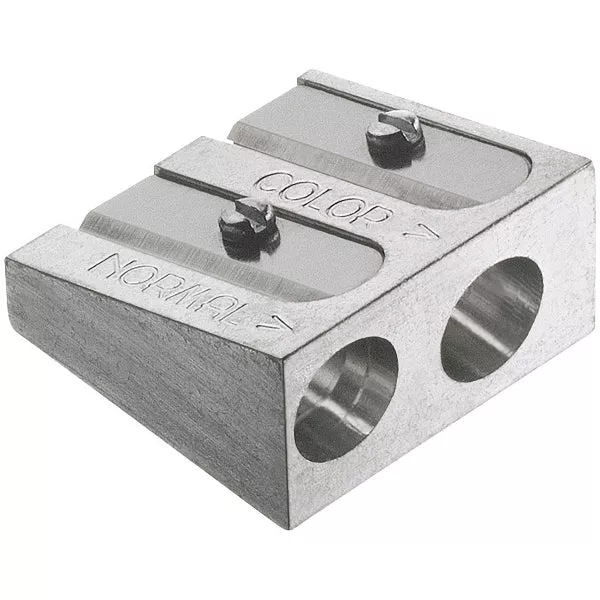 Faber-CastellDouble Hole Metal Sharpener, 1Pcs