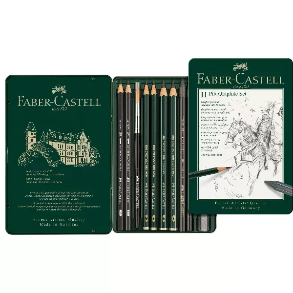 Faber-CastellPitt Mixed Media Graphite Set, Assorted, 11Pcs