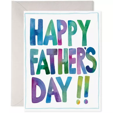 Father's Day Watercolor Card