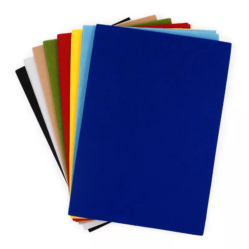 Felt Sheets Stiffened, Assorted Colours, A4, 24Pk