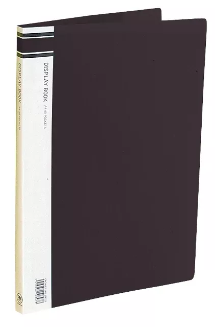filemaster display book black 60 pocket