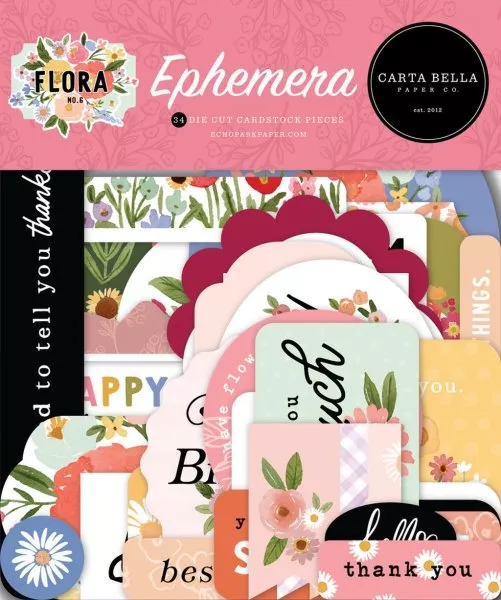 Flora No. 6 - Ephemera - Die Cut Embellishment - Carta Bella