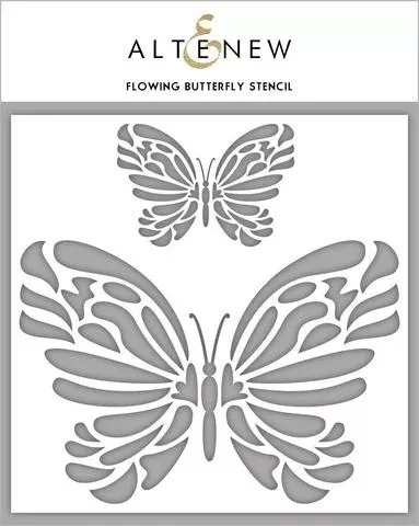 Flowing Butterfly Stencil - RETIRING