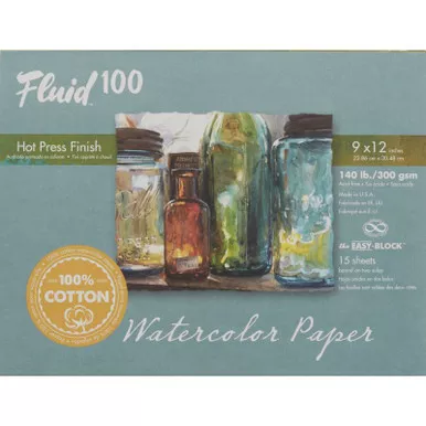 Fluid 100 Watercolor Blocks, Hot Press