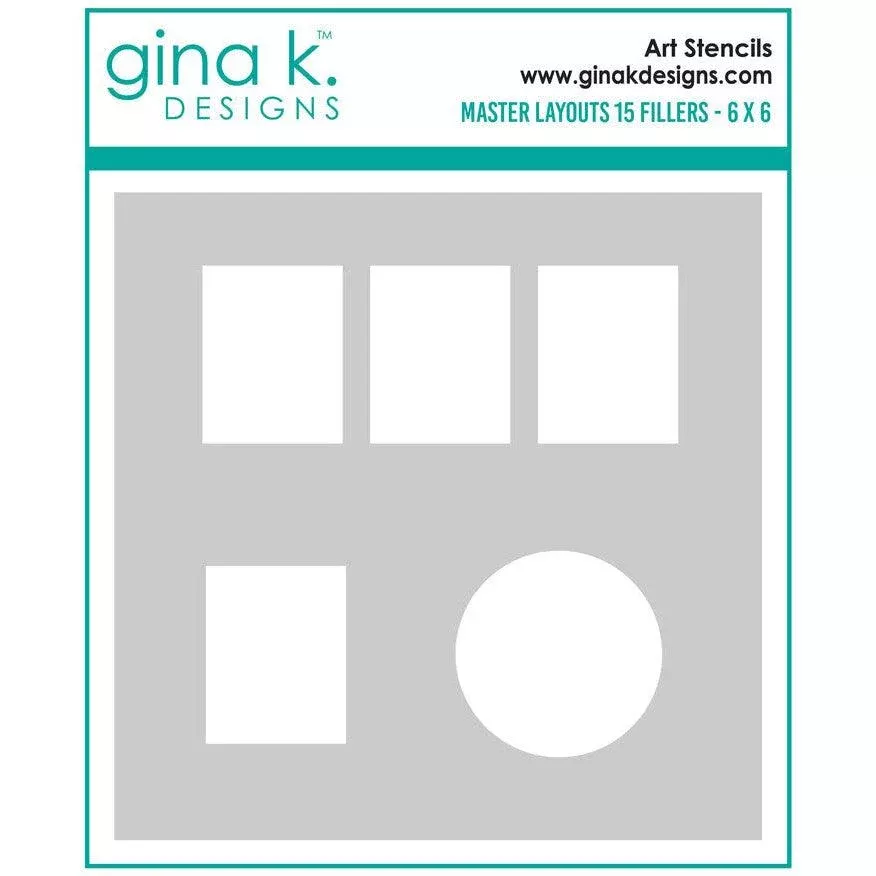 Gina K. Designs - Stencils - Master Layouts 15 Fillers