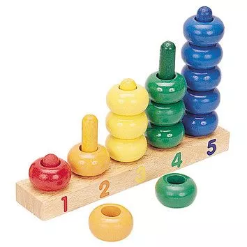 Guidecraft 1 to 5 Ring Counter