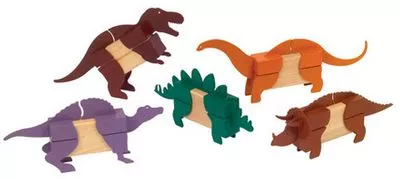 Guidecraft Block Mates Dinosaurs