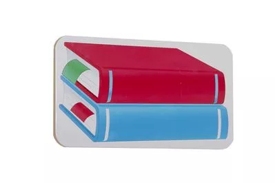 Guidecraft Books Red/Blue